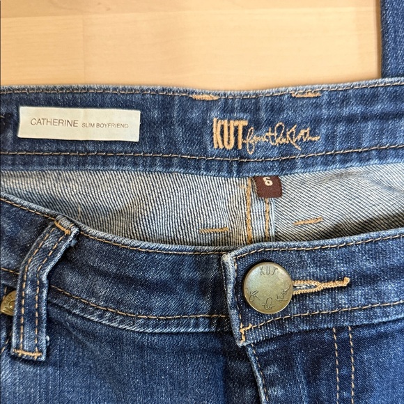 Kut from the Kloth Indigo‎ cropped Jeans - Picture 2 of 7